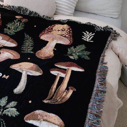 Relatable Basic - So Mushroom To Cuddle Woven Blanket