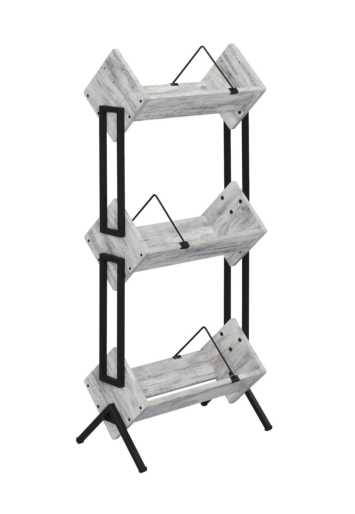 Musiea BX300 3 Tier Vinyl Record Holder for Albums, Magazine Display, Book and Files Organizer
