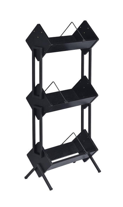 Musiea BX300 3 Tier Vinyl Record Holder for Albums, Magazine Display, Book and Files Organizer