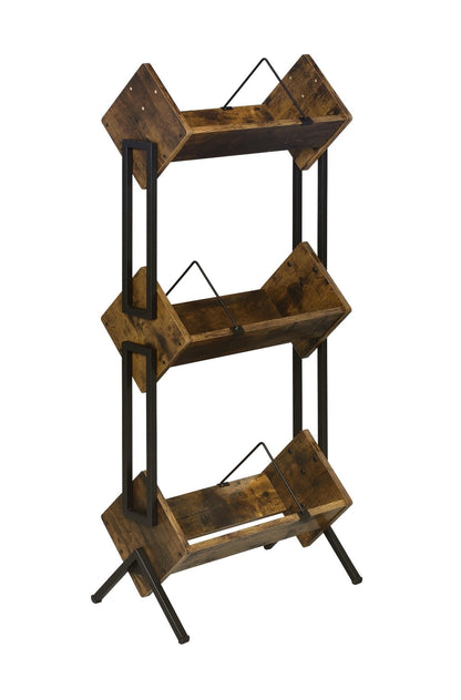 Musiea BX300 3 Tier Vinyl Record Holder for Albums, Magazine Display, Book and Files Organizer