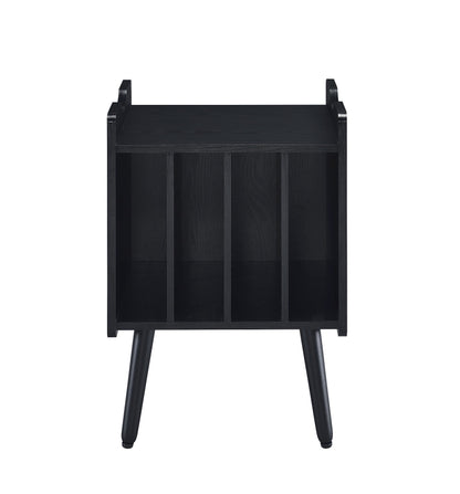 Musiea BX80 Vinyl Record Player Stand Mid Century Turntable Table with 4 Cabinet Record Storage
