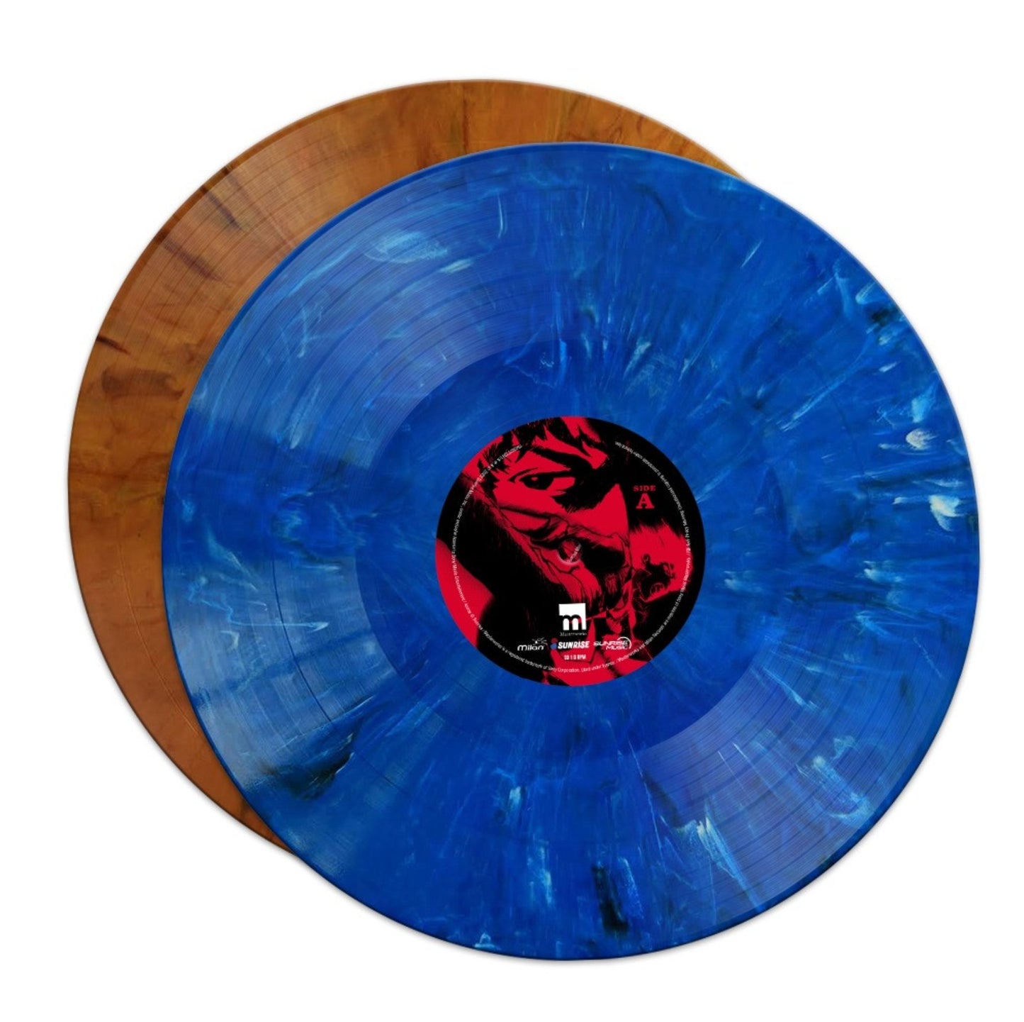 Cowboy Bebop Vinyl Record - Orange and Blue